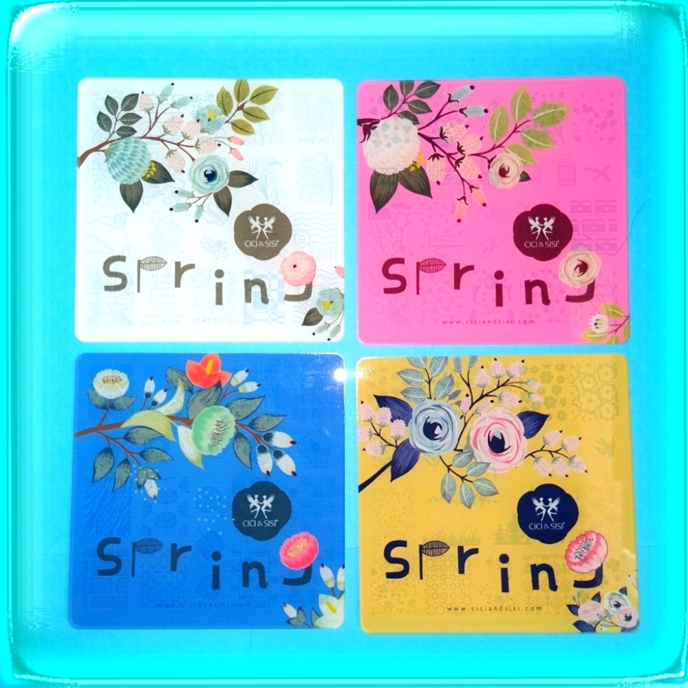 Nail Art Stamping Plates Spring Cici & Sisi rare 4 Rare